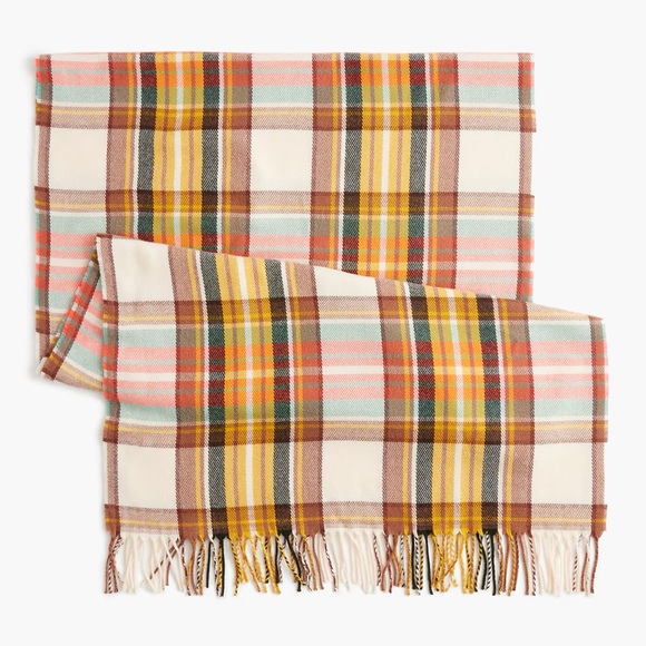 NWT J.Crew Plaid Print Scarf
